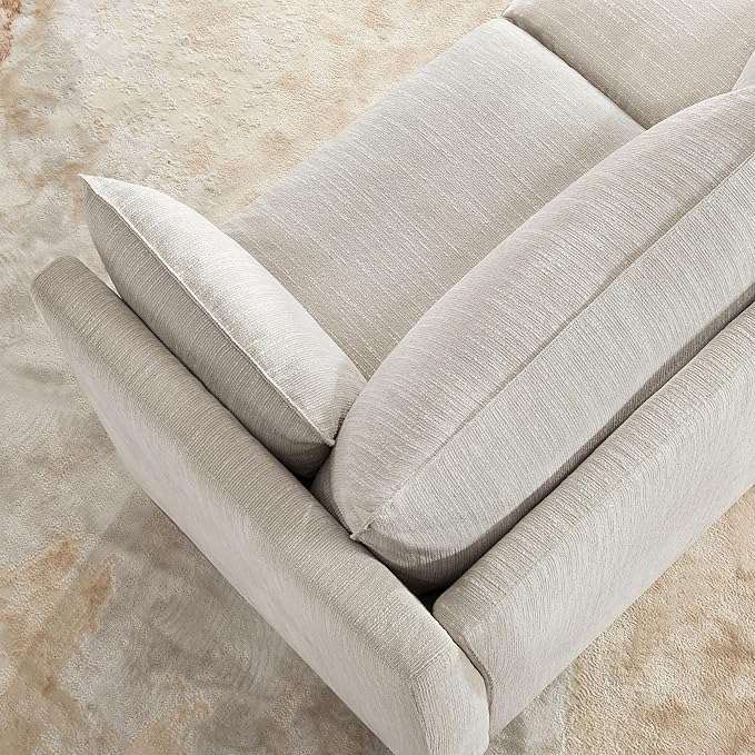 CHITA Luxury Oversized 114" L-Shaped Sectional Sofa Couch, Premium Down Filled Cloud Modular Sectional with 2 Storage Ottomans, FSC Certified, 5 Seat for Living Room, Snow