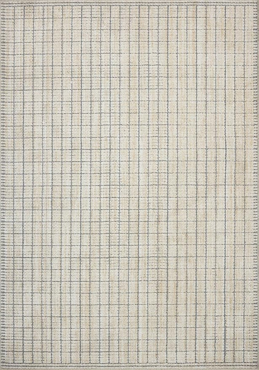 Loloi Amber Lewis Bexley Collection BEX-04 Slate/Natural 9' x 13' Area Rug Neutral, Textured, Living, Bedroom, Dining, Carpet