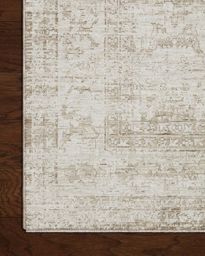 Loloi Amber Lewis Honora Collection HON-01 Ivory/Natural 9'-6" x 13' Area Rug