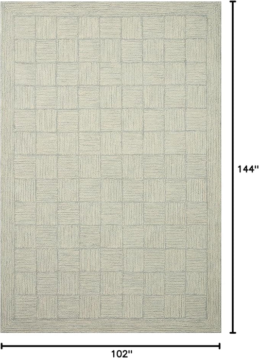Loloi Chris Loves Julia Francis Collection FRA-03 Silver/Sky 8'-6" x 12' Area Rug
