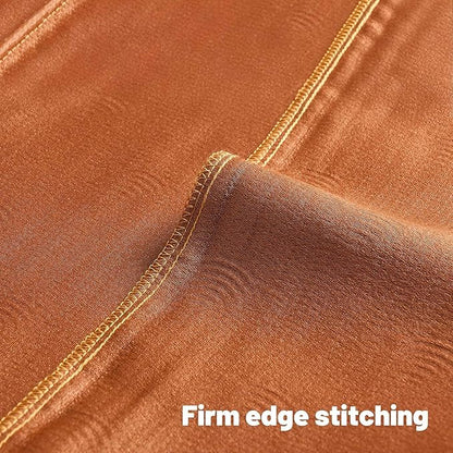 FUTEI Burnt Orange Chenille Decorative Throw Pillow Covers 22x22 Inch Set of 2,Soft Cozy Striped Geometric Patterns Cushion Case,Modern Home Decor for Couch Bed Living Room