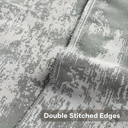 FUTEI Dark Green White Decorative Throw Pillow Covers 20x20 Inch Set of 2,Soft Faux Cashmere Jacquard - Textured & Cozy Cushion Case,Modern Home Decor for Couch Bed Living Room