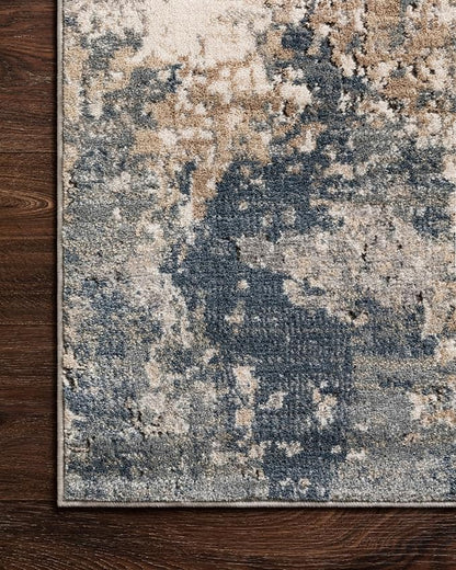 Loloi Teagan Collection TEA-06 Sand/Mist 2'-8" x 13' Runner Rug, Large, Soft Neutral Rug, High-Traffic for Living Room, Bedroom, Home Office, Dining Area
