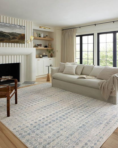 Loloi Kamala Collection KAM-04 Sky/Dove 7'-10" x 10' Area Rug