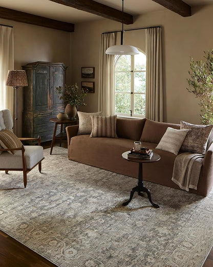 Loloi Amber Lewis Honora Collection HON-02 Slate/Beige 2'-7" x 8'-0" Runner Rug