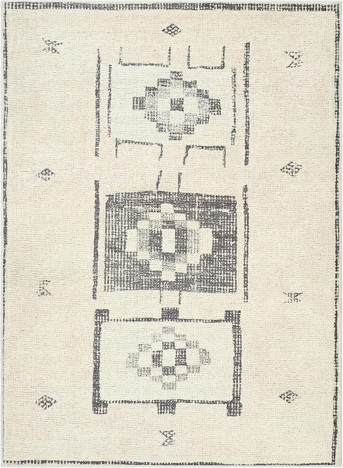 Livabliss x Becki Owens Solana Medallion Area Rug, 7'10" x 10', Taupe/Cream