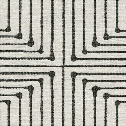 RUGGABLE x Jonathan Adler Machine Washable Area Rug – Inkdrop Black & Ivory 8 ft Round, Stain-Resistant, Non-Slip – Large Rugs for Living Room, Bedroom, Hallway, Entryway & Office–with Cushioned Pad