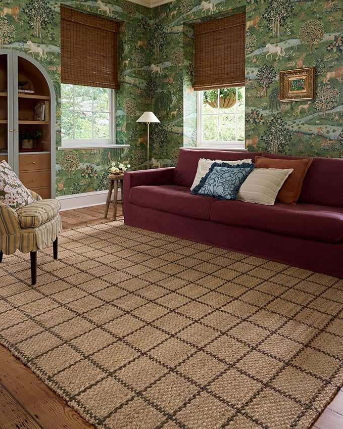 Loloi Chris Loves Julia Fletcher Collection FLE-01 Natural/Brown 2'-3" x 3'-9", .37" Pile Height, Runner Rug