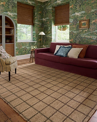 Loloi Chris Loves Julia Fletcher Collection FLE-01 Natural/Brown 5'-0" x 7'-6", .37" Pile Height, Area Rug