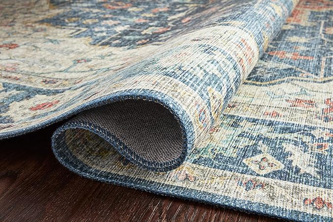 Loloi II Skye Collection SKY-12 Ocean/Multi 7'-6" x 9'-6" Area Rug