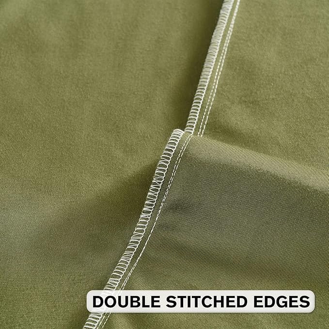 FUTEI Moss Green Velvet Throw Pillow Covers 16x16 Inch Set of 2,Soft Embossed Leaf-Relief Textured Cushion Cases,Natural Home Decor for Couch Living Room