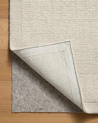 Loloi Magnolia Home by Joanna Gaines Henley Collection HNY-01 Ivory/Silver 5'-0" x 7'-6" Area Rug