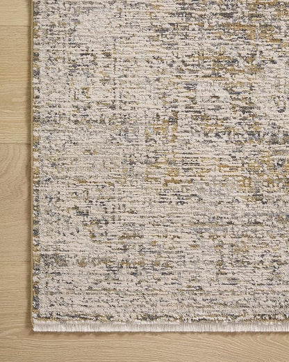 Loloi Amber Lewis Alie Collection ALE-05 Gold/Beige 2'-7'' x 12'-0'', .13'' Pile Height, Runner Rug