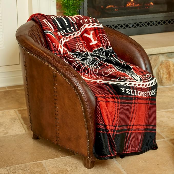 Northwest Yellowstone Silk Touch Throw Blanket, 46" x 60", Protect The Family