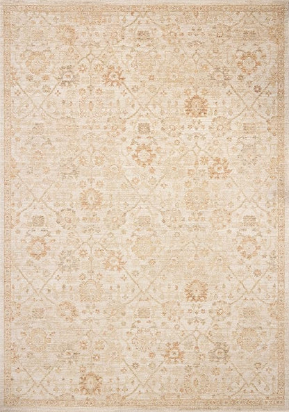 Loloi Chris Loves Julia Palma Collection PLM-04 Natural/Spice 2'-7" x 12'-0" Runner Rug Vintage Style Boho Living Room Bedroom Carpet