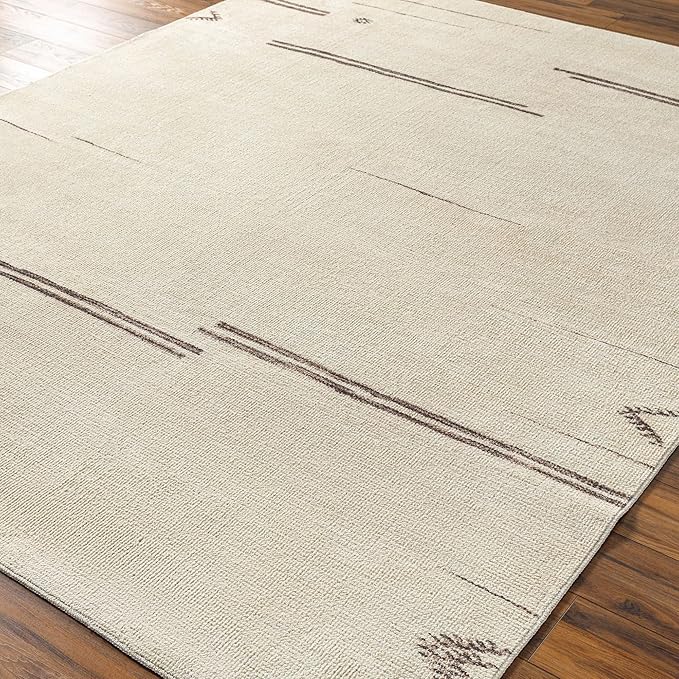 Livabliss x Becki Owens Rivi Moroccan Area Rug , 3'11" x 5'7", Cream/Charcoal
