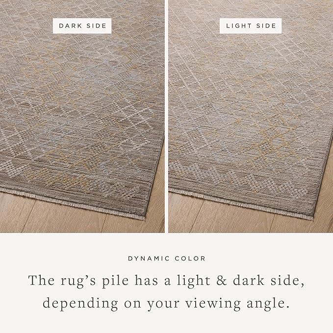 Loloi Amber Lewis Cali Collection CIL-03 Taupe/Multi 6'-7" x 9'-2", .25" Pile Height, Area Rug