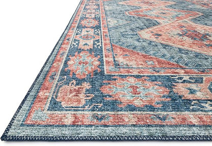 Loloi Skye Collection SKY-03 Turquoise/Terracotta 2'-0" x 5'-0" Accent Rug