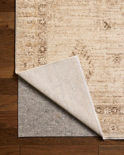 Loloi Chris Loves Julia Palma Collection PLM-06 Natural/Smoke 11'-6" x 15'-7" Fringe Area Rug Vintage Style Boho Living Room Bedroom Carpet