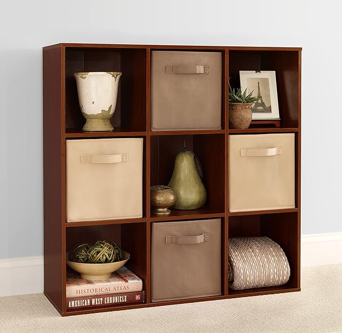 ClosetMaid 4105 Cubeicals Organizer, 9-Cube, Dark Cherry