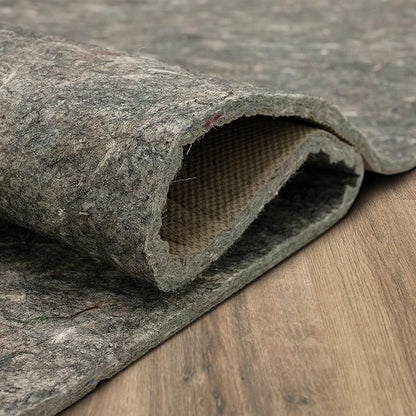 Mohawk Home 10' x 14' Non Slip Grip Rug Pad 1/2" Thick Dual Surface Felt Cushion + Rubber Gripper - Safe for All Floors