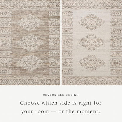 Loloi Angela Rose Rivers Collection RIV-05 Lilac/Ivory 2'-3" x 3'-9" Reversible Accent Rug