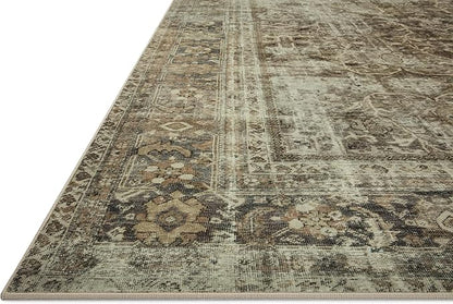 Loloi Magnolia Home by Joanna Gaines Sinclair Collection SIN-01 Pebble/Taupe 3'-6" x 5'-6", .25" Pile Height, Machine Washable, Accent Rug