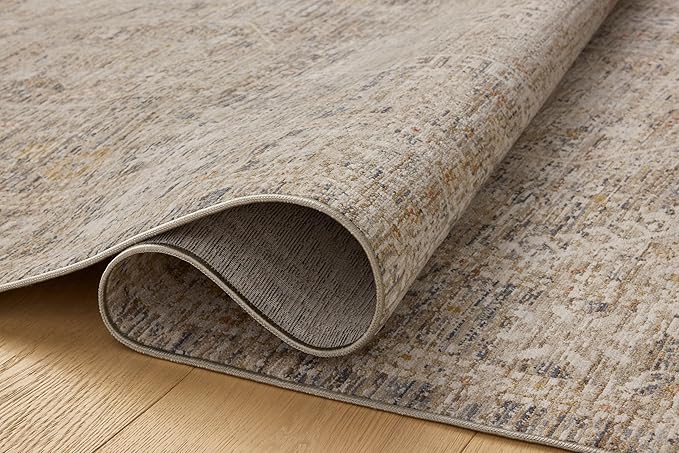 Loloi Chris Loves Julia Ida Collection IDA-01 Taupe/Multi 5'-3" x 7'-6", .19" Pile Height, Area Rug