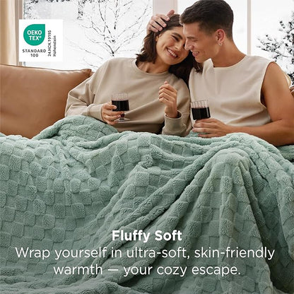 Bedsure GentleSoft Sage Green Throw Blanket for Couch - Super Soft Cozy Blankets Gifts for Women Men Girls, Cute Small Fleece Throws for Bedroom Home Decor, 50x70 Inches