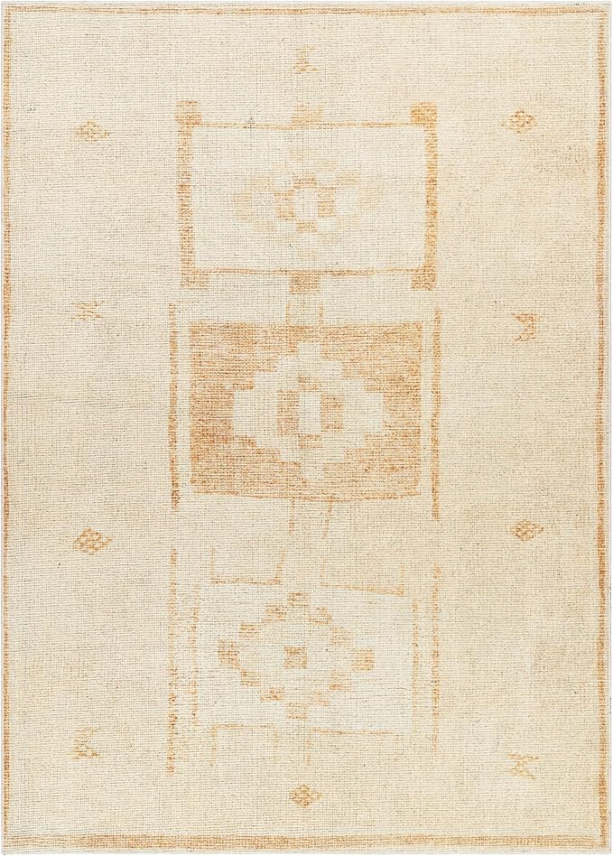 Livabliss x Becki Owens Solana Medallion Area Rug , 6'7" x 9', Peach