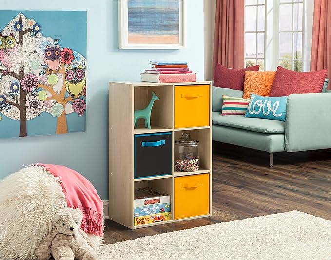 ClosetMaid 4176 6-shelf Cubeicals Organizer, 6-Cube, Birch