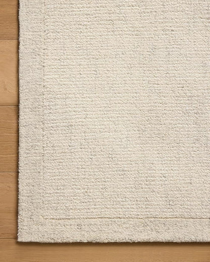 Loloi Magnolia Home by Joanna Gaines Henley Collection HNY-01 Ivory/Smoke 2'-6" x 9'-6" Runner Rug