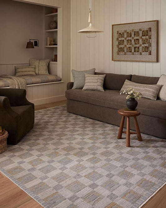 Loloi Amber Lewis Cali Collection CIL-07 Mist/Wheat 2'-7" x 8'-0", .25" Pile Height, Runner Rug