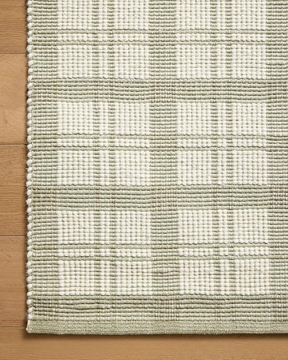 Loloi Magnolia Home by Joanna Gaines Ryder Collection RYD-01 Sage/Ivory 7'-9" x 9'-9" Area Rug