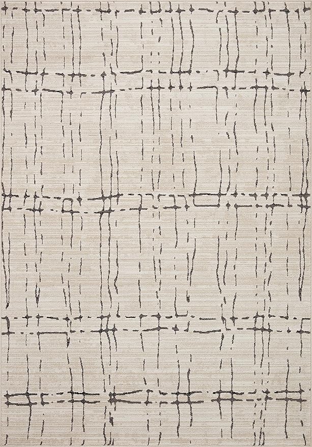 Loloi Darby Collection DAR-06 Sand/Dk. Grey 2'-7" x 12'-0" Runner Rug
