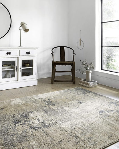 Loloi Teagan Collection TEA-06 Sand/Mist 2'-8" x 13' Runner Rug, Large, Soft Neutral Rug, High-Traffic for Living Room, Bedroom, Home Office, Dining Area