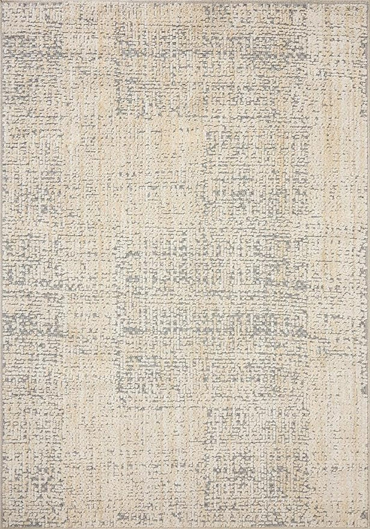 Loloi Amber Lewis Bexley Collection BEX-03 Natural/Slate 2'-7" x 8'-0" Runner Rug Neutral, Textured, Living, Bedroom, Dining, Carpet