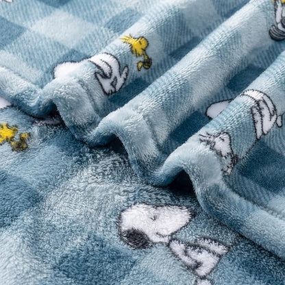Berkshire Blanket Peanuts® VelvetLoft® Cute Character Snoopy Plush Blanket,Navy Tonal,Full/Queen 90 in x 90 in (Official Peanuts® Product)