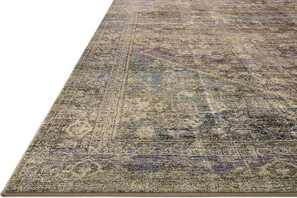 Loloi Amber Lewis Morgan Collection MOG-05 Spice/Lagoon 2'-3" x 7'-6" 38" Thick Runner Rug feat. CloudPile, Neutral, Room Décor, Vintage Inspired, Livingroom, Bedroom, Dining Area