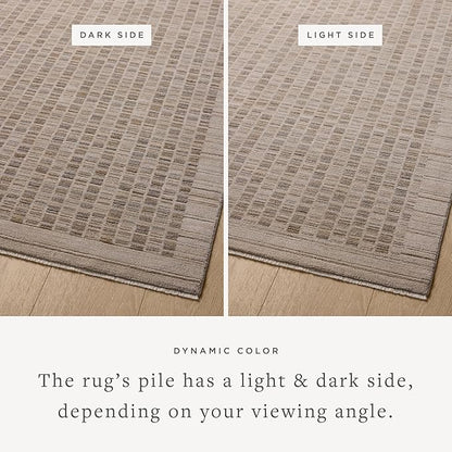 Loloi Amber Lewis Cali Collection CIL-02 Natural/Slate 9'-6" x 13', .25" Pile Height, Area Rug