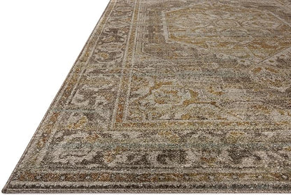 Loloi Magnolia Home by Joanna Gaines Mona Collection MOA-01 BARK/Sunrise 3'-7" x 5'-7" Accent Rug
