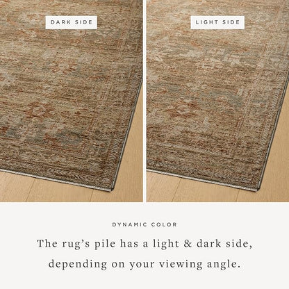 Loloi Magnolia Home by Joanna Gaines Junie Collection JUE-03 Spice/Multi 3'-11" x 5'-7", .38" Pile Height, Accent Rug