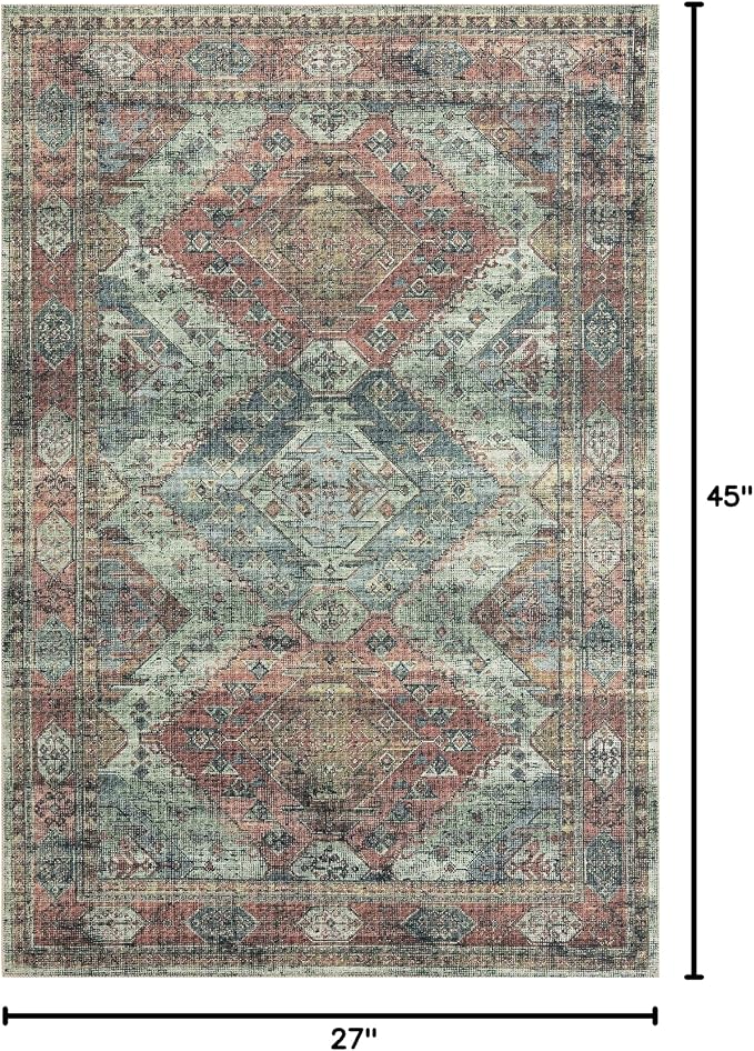 Loloi II Skye Collection SKY-06 Apricot/Mist 2'-3" x 3'-9" Accent Rug