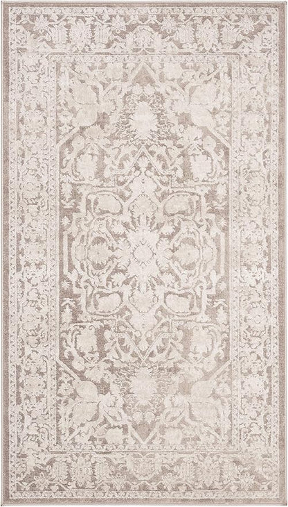 SAFAVIEH Area Rug 3x5 - Reflection Collection - Beige & Cream, Non-Shedding & Easy Cleaning, Ideal for Entryway, Living Room, Bedroom (RFT665A)