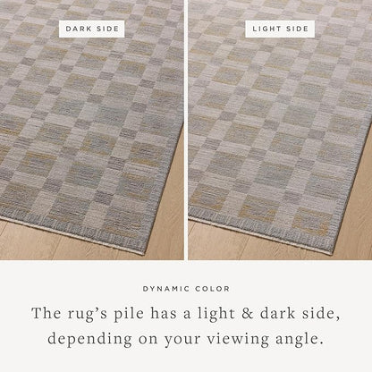 Loloi Amber Lewis Cali Collection CIL-07 Mist/Wheat 6'-7" x 9'-2", .25" Pile Height, Area Rug