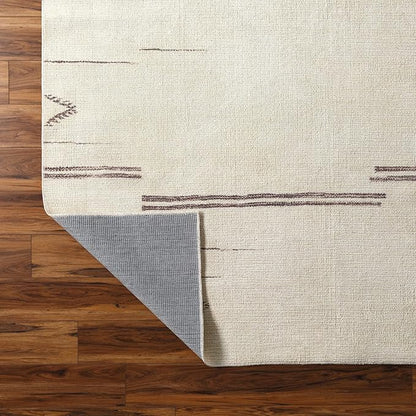 Livabliss x Becki Owens Rivi Moroccan Area Rug , 6'7" x 9', Cream/Charcoal