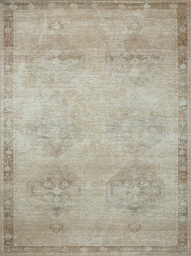 Loloi Amber Lewis Cambria Collection CBR-02 Mist/Natural 10'-0" x 14'-0" Area Rug Jute, Neutral, Vintage Style, Antique Tone, Living, Bedroom, Dining, Carpet