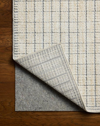Loloi Amber Lewis Bexley Collection BEX-04 Slate/Natural 2'-7" x 8'-0" Runner Rug Neutral, Textured, Living, Bedroom, Dining, Carpet