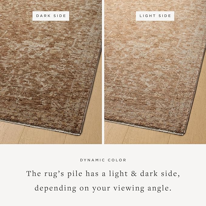 Loloi Magnolia Home by Joanna Gaines Junie Collection JUE-01 Clay/Natural 2'-7" x 10'-0", .38 Pile Height, Runner Rug