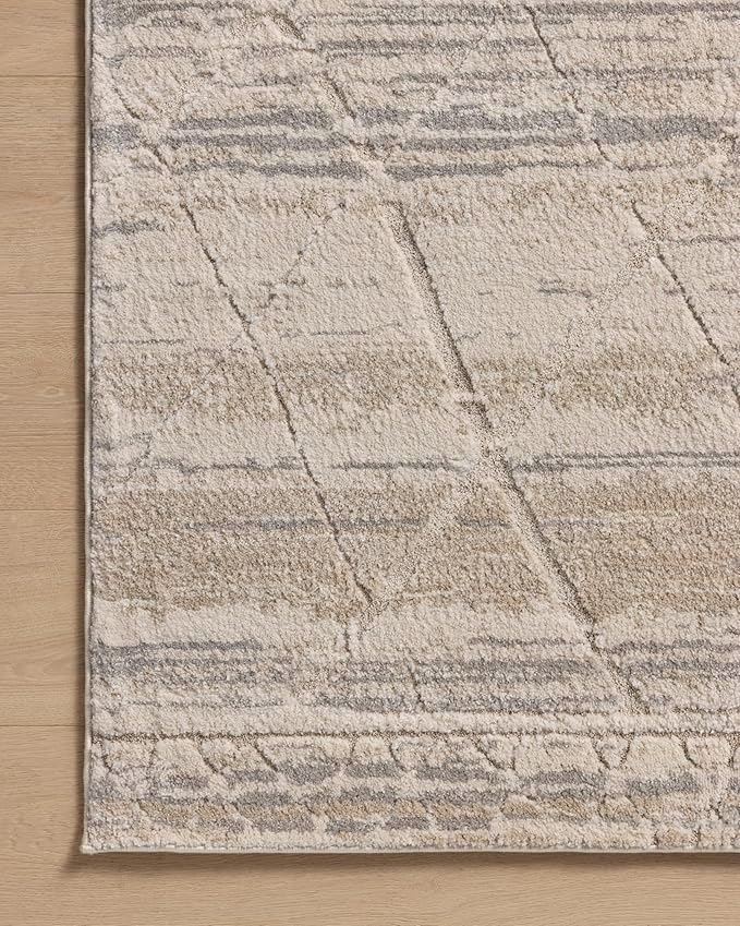 Loloi Amber Lewis Monty Collection MOT-02 Ivory/Natural 2'-7" x 8'-0", .50" Pile Height, Runner Rug